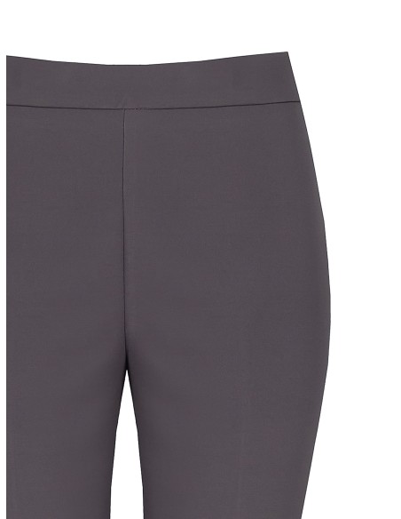 Rinascimento uitlopende broek van technische stof met rits aan de zijkant