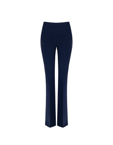 Pantalon évasé en tissu technique avec fermeture éclair sur le côté Rinascimento