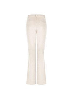 Rinascimento ribfluwelen broek met wijde pijpen en zakken aan de voorkant 2