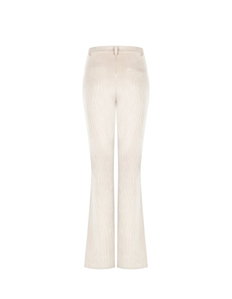 Pantalon évasé en velours côtelé avec poches avant Rinascimento