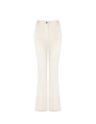 Pantalon évasé en velours côtelé avec poches avant Rinascimento