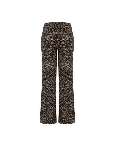Rechte broek met luipaardprint en zakken Rinascimento
