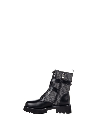 Bottine à lacets avec détail pailleté et motif logo Rinascimento