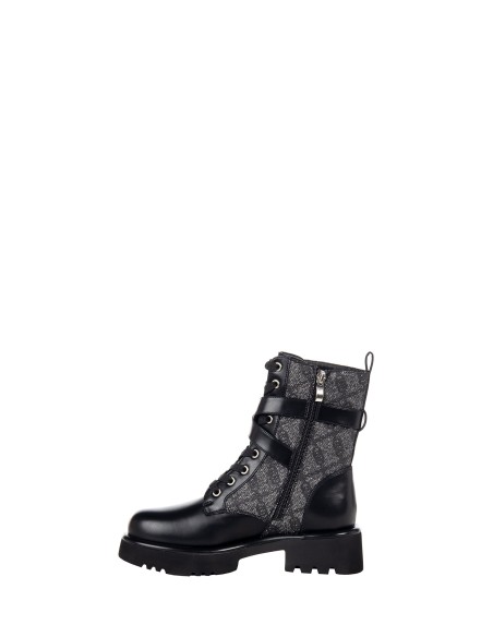 Bottine à lacets avec détail pailleté et motif logo Rinascimento