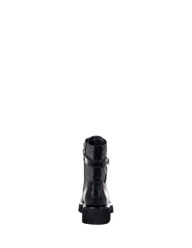 Bottine à lacets avec détail pailleté et motif logo Rinascimento