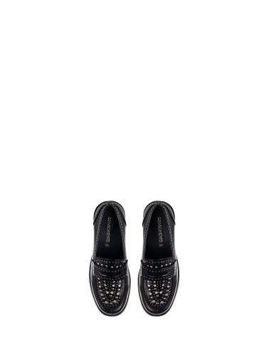Mocassins à clous et strass Rinascimento