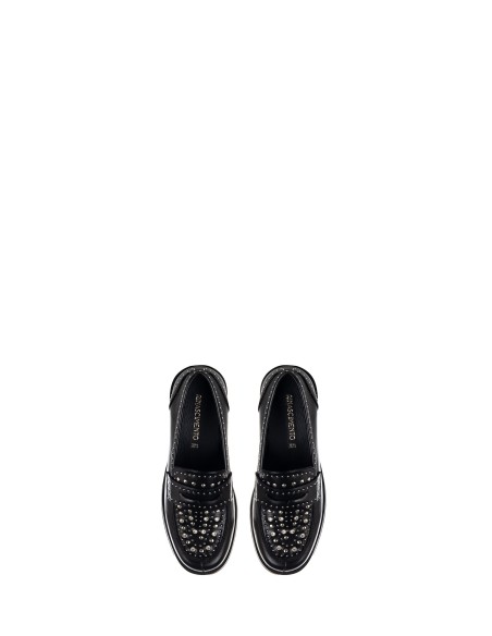 Rinascimento mocassins met studs en strass