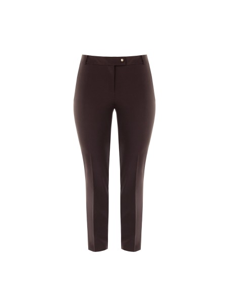 Curvy sigarettenbroek van technische stof met elastiek aan de achterkant Rinascimento Curvy