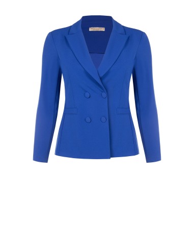 Veste blazer cintrée grande taille en scuba crêpe avec boutons assortis Rinascimento Curvy
