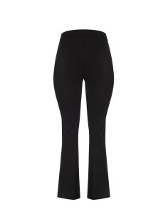 Pantalon flare curvy en scuba crêpe avec élastique au dos et fermeture éclair latérale Rinascimento Curvy 2