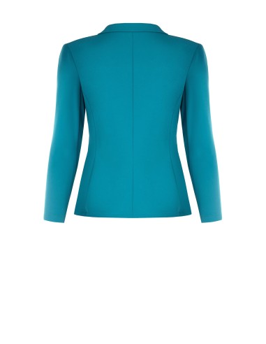 Veste blazer cintrée grande taille en crêpe scuba avec bouton assorti Rinascimento Curvy