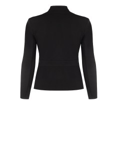 Veste blazer cintrée curvy en scuba crêpe avec fermeture éclair et logo RR Rinascimento Curvy 2