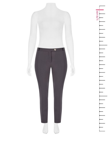 Cropped sigarettenbroek van bi-stretchstof met elastiek achteraan – Rinascimento Curvy