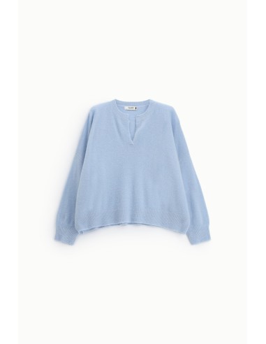 Pull oversize à col V avec fente latérale S'il vous plaît