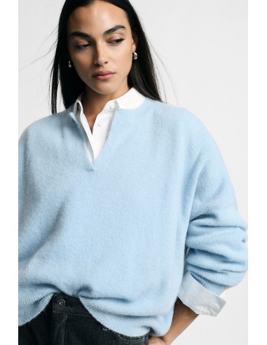 Pull oversize à col V avec fente latérale S'il vous plaît
