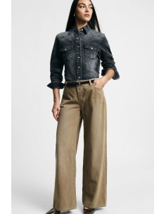 Pantalon palazzo taille regular à cinq poches Please