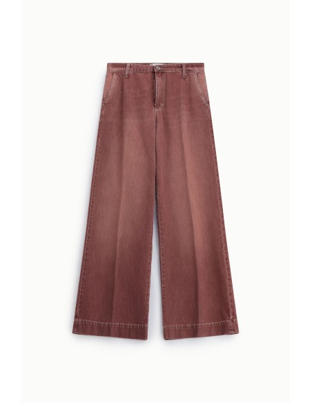 Wijde jeans met knoopsluiting, alsjeblieft