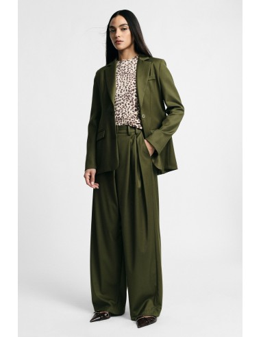 Pantalon palazzo taille haute à pinces Please