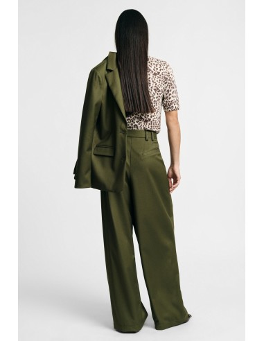 Pantalon palazzo taille haute à pinces Please