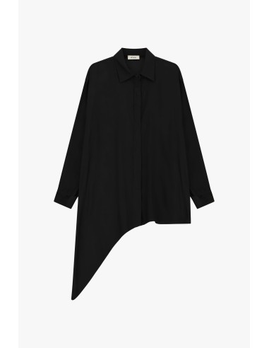 Chemisier asymétrique à col classique et poignets Dixie