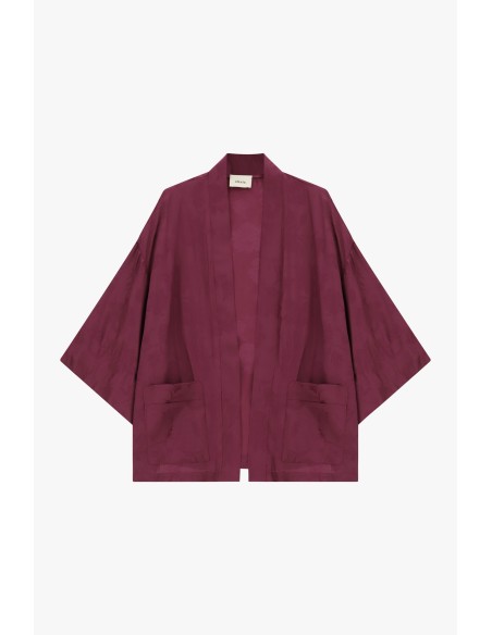 Dixie blazer in kimonomodel met ruime pasvorm en zakken aan de voorkant