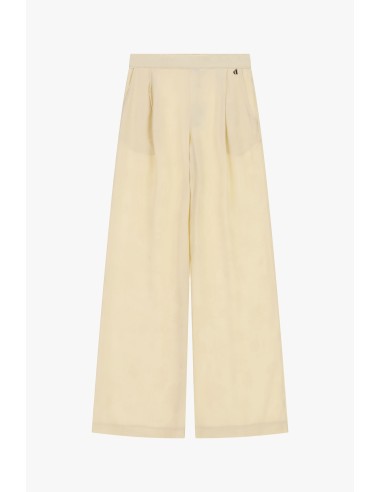 Pantalon palazzo à pinces et taille élastique Dixie
