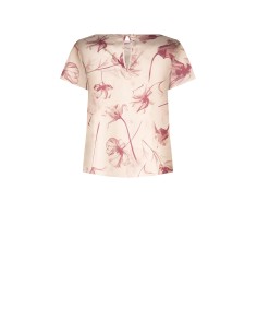 Blouse ample et fluide en satin à grandes fleurs Rinascimento 2