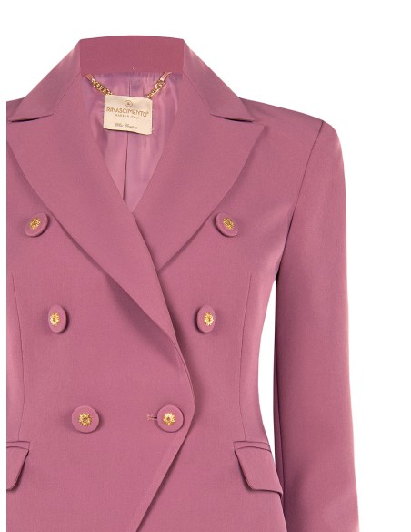Veste blazer courte cintrée en tissu technique Rinascimento