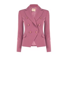 Veste blazer courte cintrée en tissu technique Rinascimento
