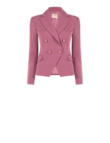 Veste blazer courte cintrée en tissu technique Rinascimento