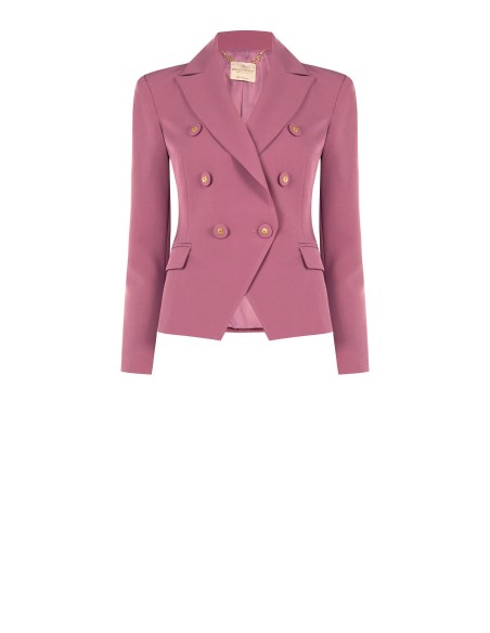 Veste blazer courte cintrée en tissu technique Rinascimento