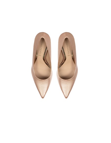 Glitter pumps met stilettohakken en hoge metalen hak van Rinascimento