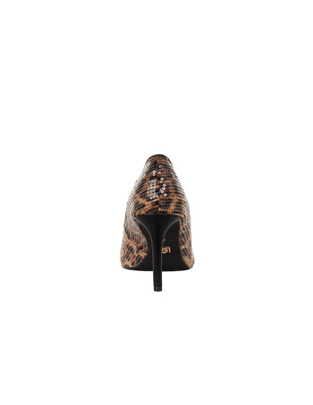 Escarpins stilettos tachetés recouverts de paillettes transparentes Rinascimento