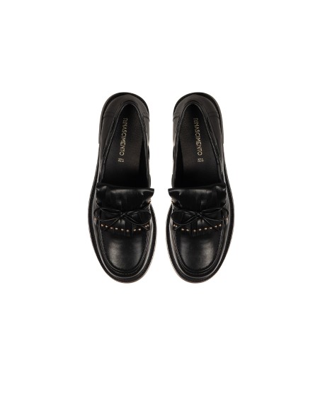 Kunstleren loafers met kleine decoratieve studs van Rinascimento
