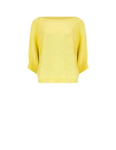 Pull oversize en coton à manches chauve-souris Rinascimento