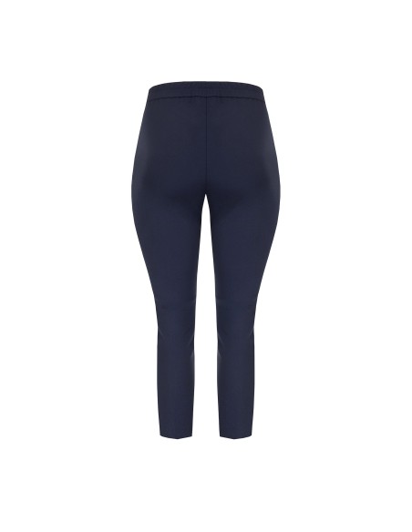 Pantalon cigarette curvy en scuba crêpe avec élastique au dos Rinascimento Curvy