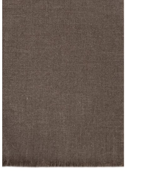 Écharpe en mélange de viscose à franges sur le bord.Ranchienso