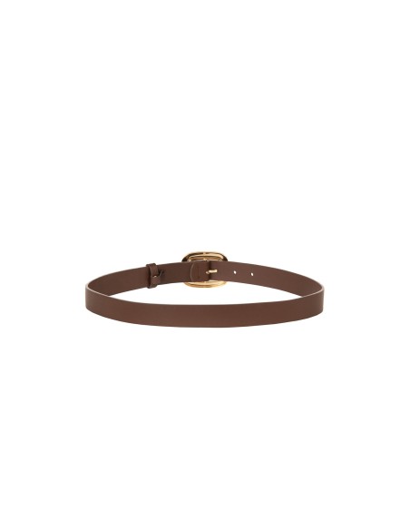 Smalle riem van glad imitatieleer met RR Rinascimento-logo