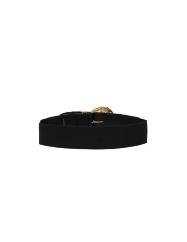 Ceinture en similicuir, élastique à l’arrière, avec maxi-boucle Rinascimento
