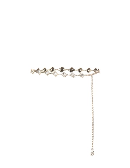 Riem met juweelketting en cabochonkristallen in renaissancestijl