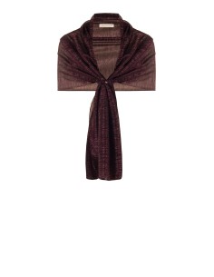 Étole cache-épaules en georgette plissée avec lurex Rinascimento