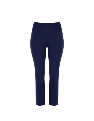Pantalon droit grande taille en scuba crêpe avec élastique au dos Rinascimento Curvy