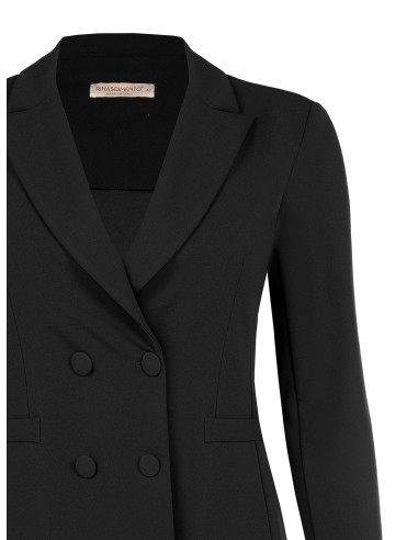 Veste blazer cintrée grande taille en scuba crêpe avec boutons assortis Rinascimento Curvy