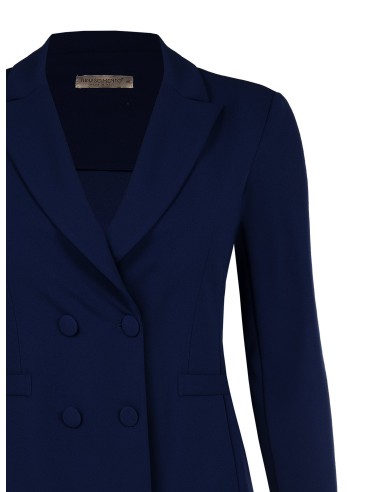 Veste blazer cintrée grande taille en scuba crêpe avec boutons assortis Rinascimento Curvy