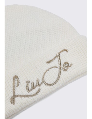 Bonnet en maille avec logo Liu Jo