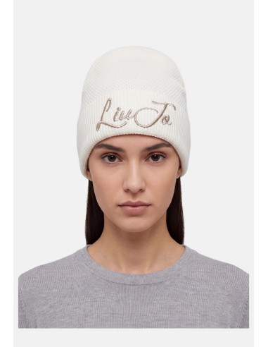 Bonnet en maille avec logo Liu Jo