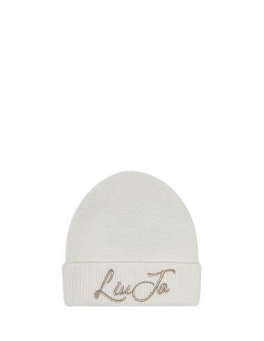 Bonnet en maille avec logo Liu Jo
