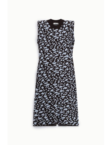 Mouwloze midi-jurk met abstracte print Please