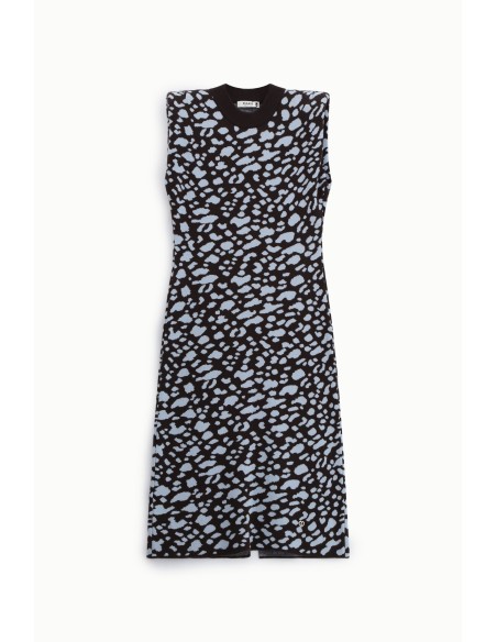 Robe midi sans manches à imprimé abstrait S’il vous plaît