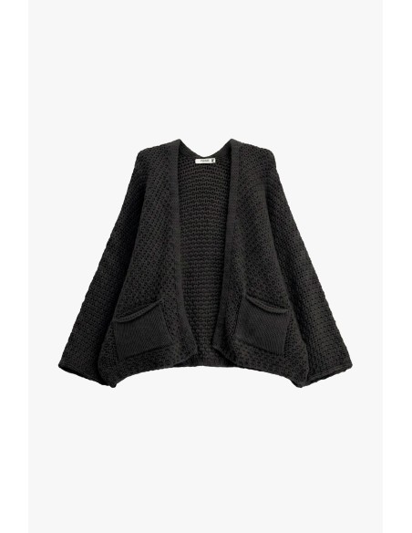Cardigan oversize avec poches frontales Please
